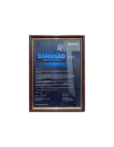 Certificate Bajaj Finserv - 1